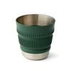 Detour Stainless Steel Collapsible Mug, Laurel Wreath Green