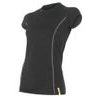 SENSOR MERINO ACTIVE women's T-shirt neck sleeve black