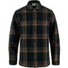 Singi Flannel Overshirt M Dark Navy-Wood Brown