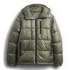 838369-02 Prošívaná oversize bunda s logem Heavyweight Zelená