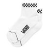PEEK-A-CHECK CREW SOCKS, White-Black