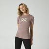 FOX W Calibrated Ss Tech Tee Plum Perfect