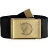 Canvas Brass Belt 4 cm Black