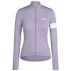 Dámský cyklistický termodres Core s dlouhým rukávem Light Purple/bílá