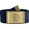 Canvas Brass Belt 4 cm Dark Navy