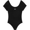 FLYING V CAP SLV BODY SUIT, black