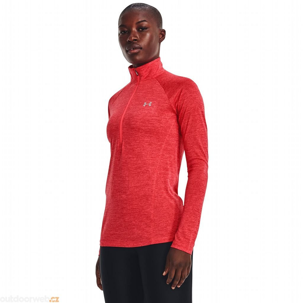  Tech 1/2 Zip - Twist-RED - tričko dámské - UNDER ARMOUR -  40.96 € - outdoorové oblečení a vybavení shop