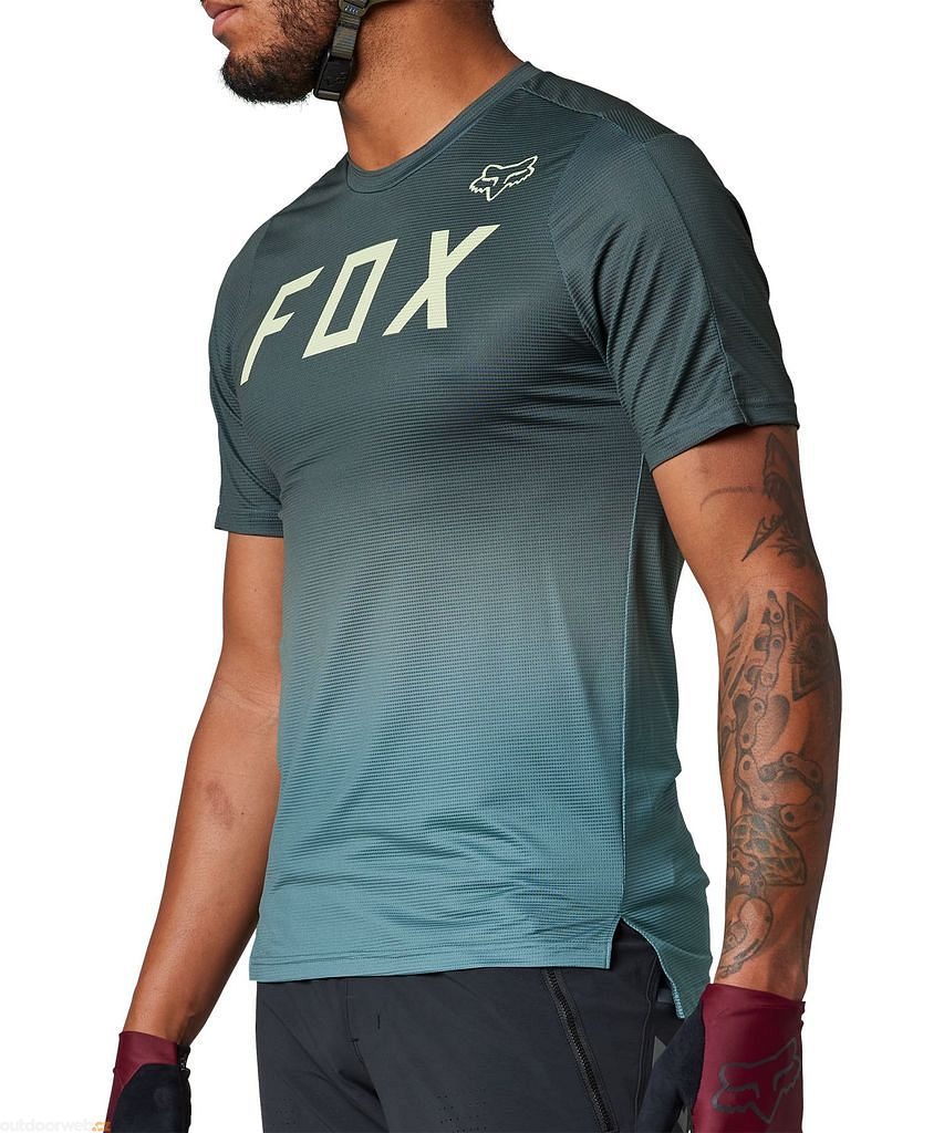 Flexair Ss Jersey Emerald - Pánský cyklo dres - FOX - 48.62 €
