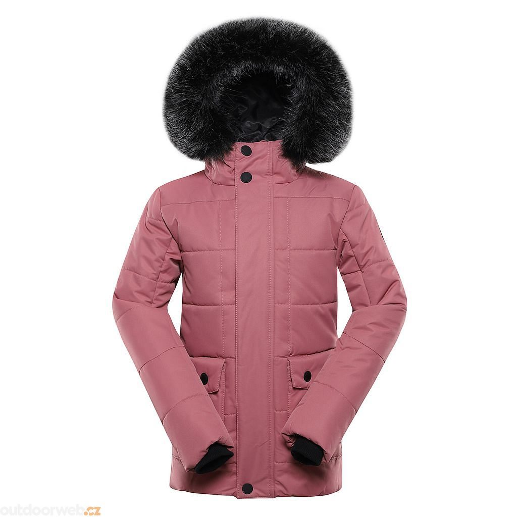 Dusty rose puffer jacket top