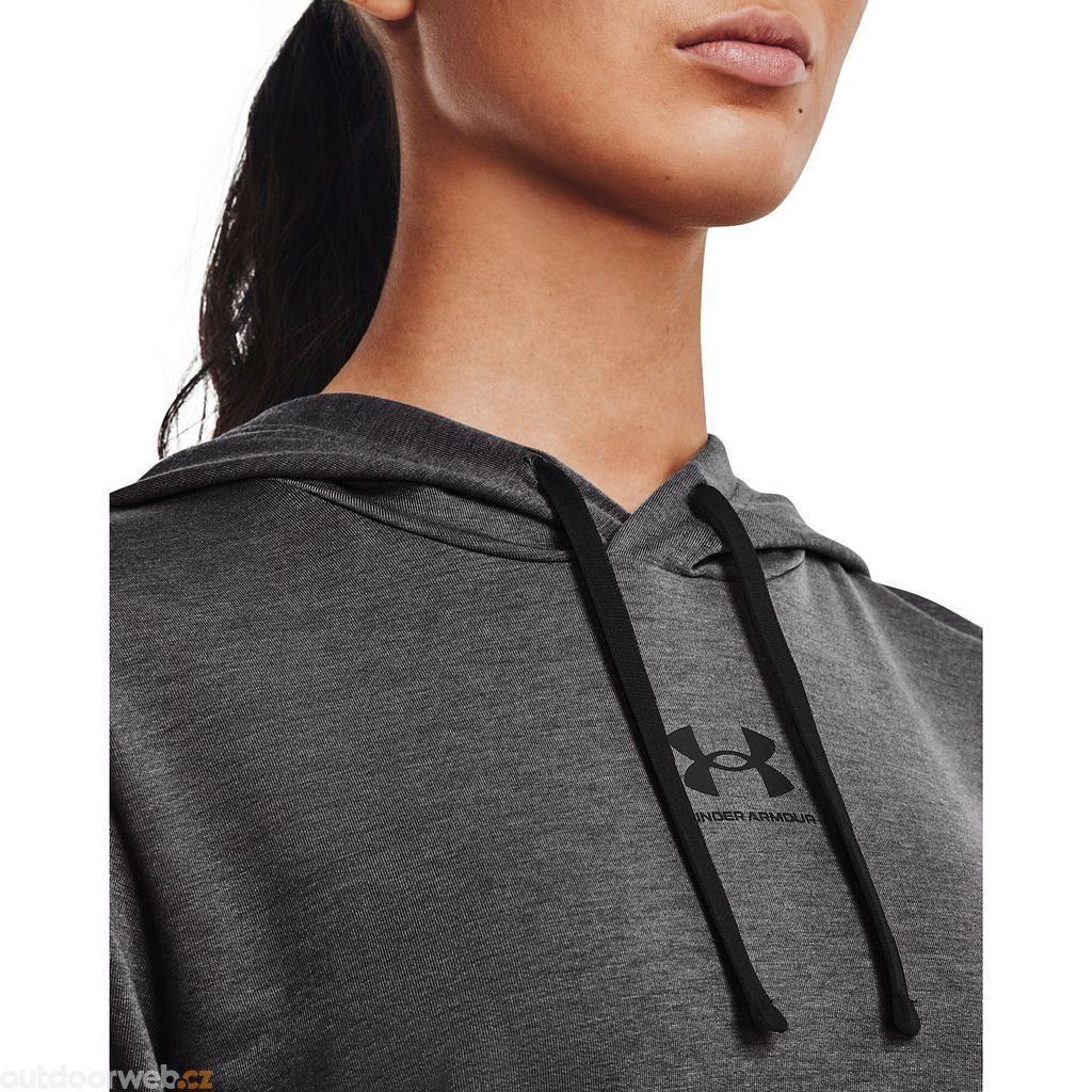  Rival Terry Hoodie-GRN - women's sweatshirt - UNDER ARMOUR  - 46.89 € - outdoorové oblečení a vybavení shop