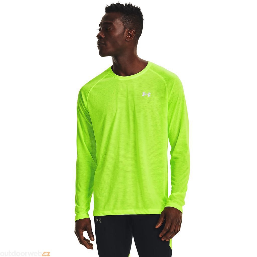  STREAKER LONG SLEEVE, green - men's long sleeve running  shirt - UNDER ARMOUR - 38.65 € - outdoorové oblečení a vybavení shop