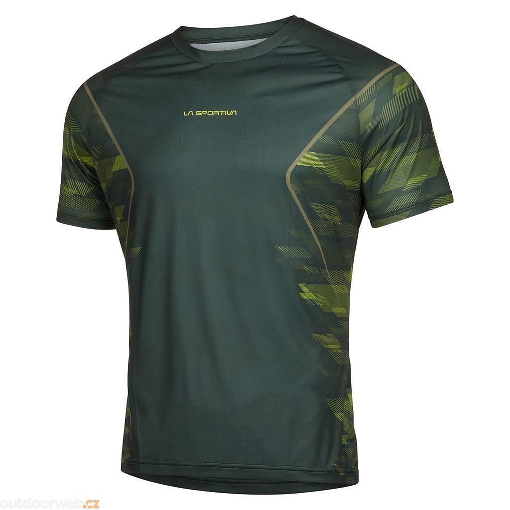 Pacer T-Shirt M Forest/Lime Punch - Men's short sleeve T-shirt - LA SPORTIVA  - 50.81 €