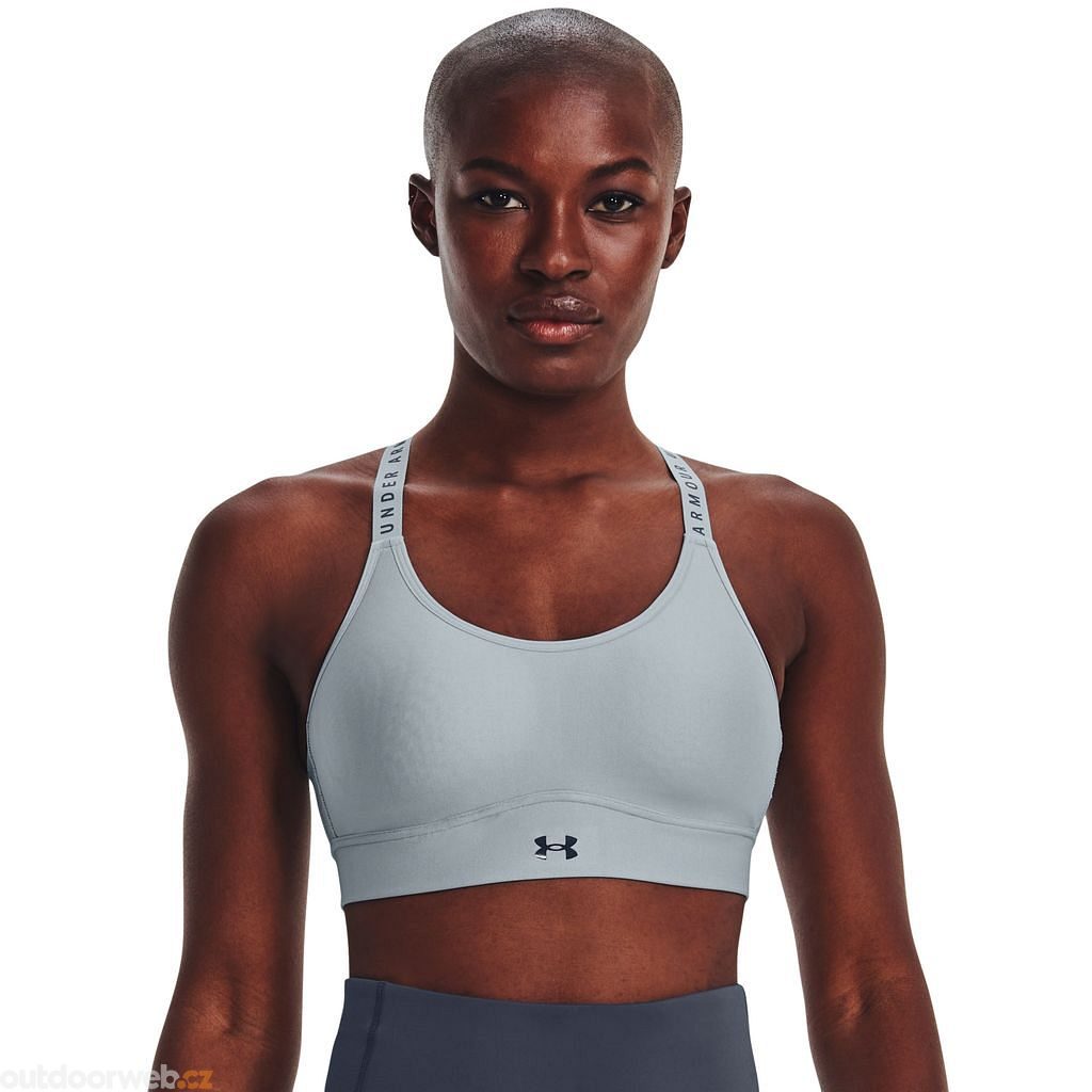  UA Infinity Mid Covered, Blue/grey - sports bra - UNDER  ARMOUR - 35.85 € - outdoorové oblečení a vybavení shop