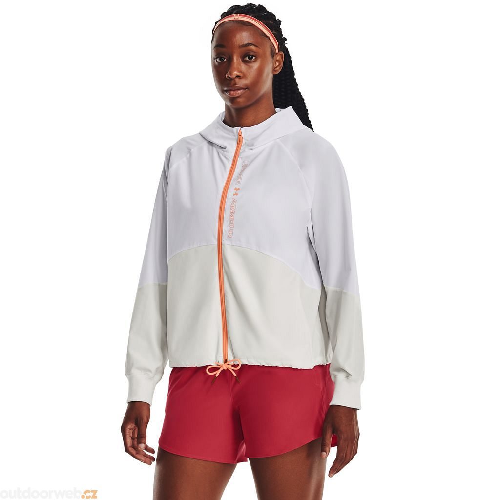  Woven FZ Jacket, white - women's jacket - UNDER ARMOUR -  49.50 € - outdoorové oblečení a vybavení shop