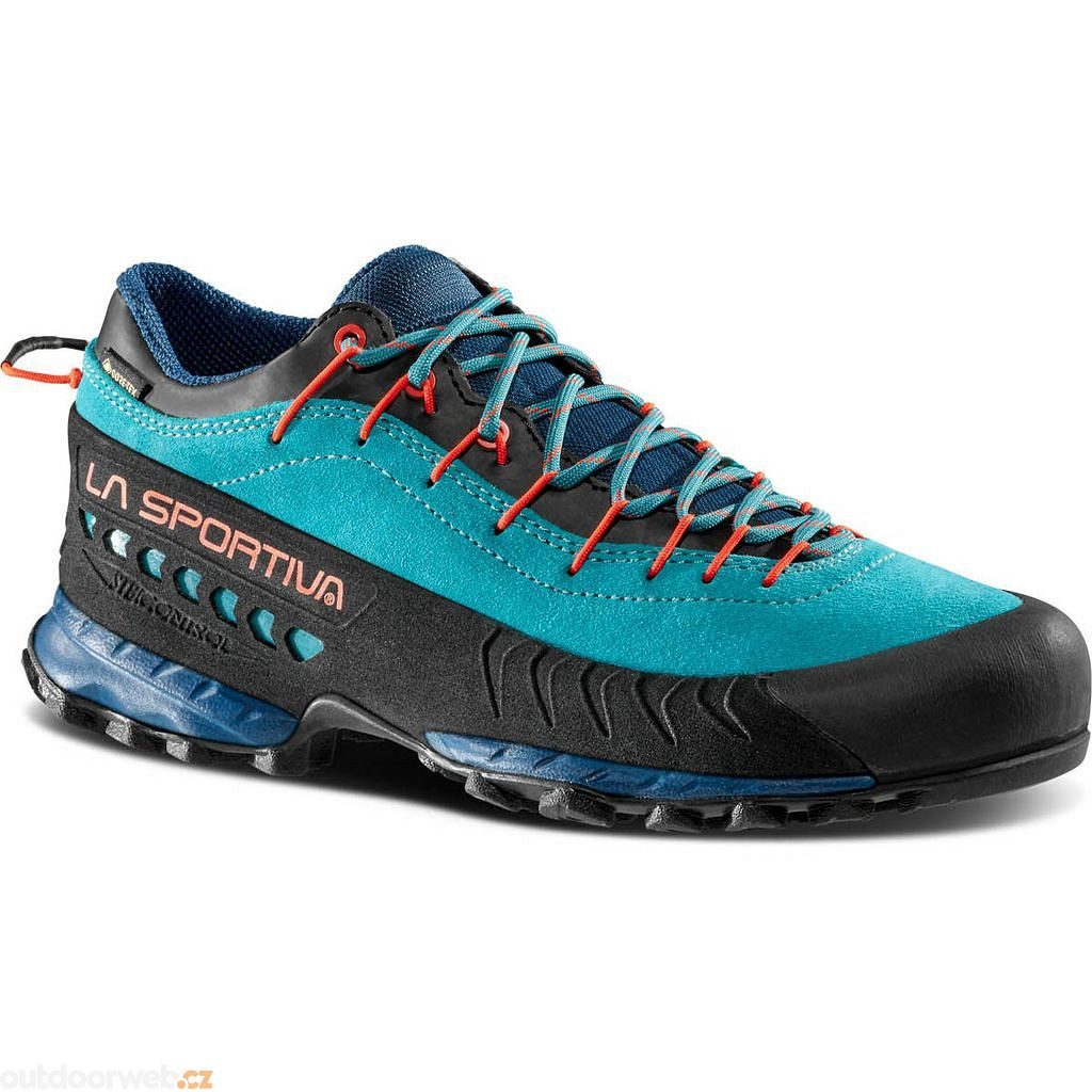 TX4 Woman Gtx, Lagoon/Cherry Tomato - Women's shoes - LA SPORTIVA