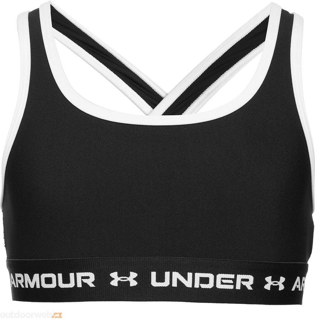 UNDER ARMOUR Junior Girls Crossback Mid Solid Sports Bra - White