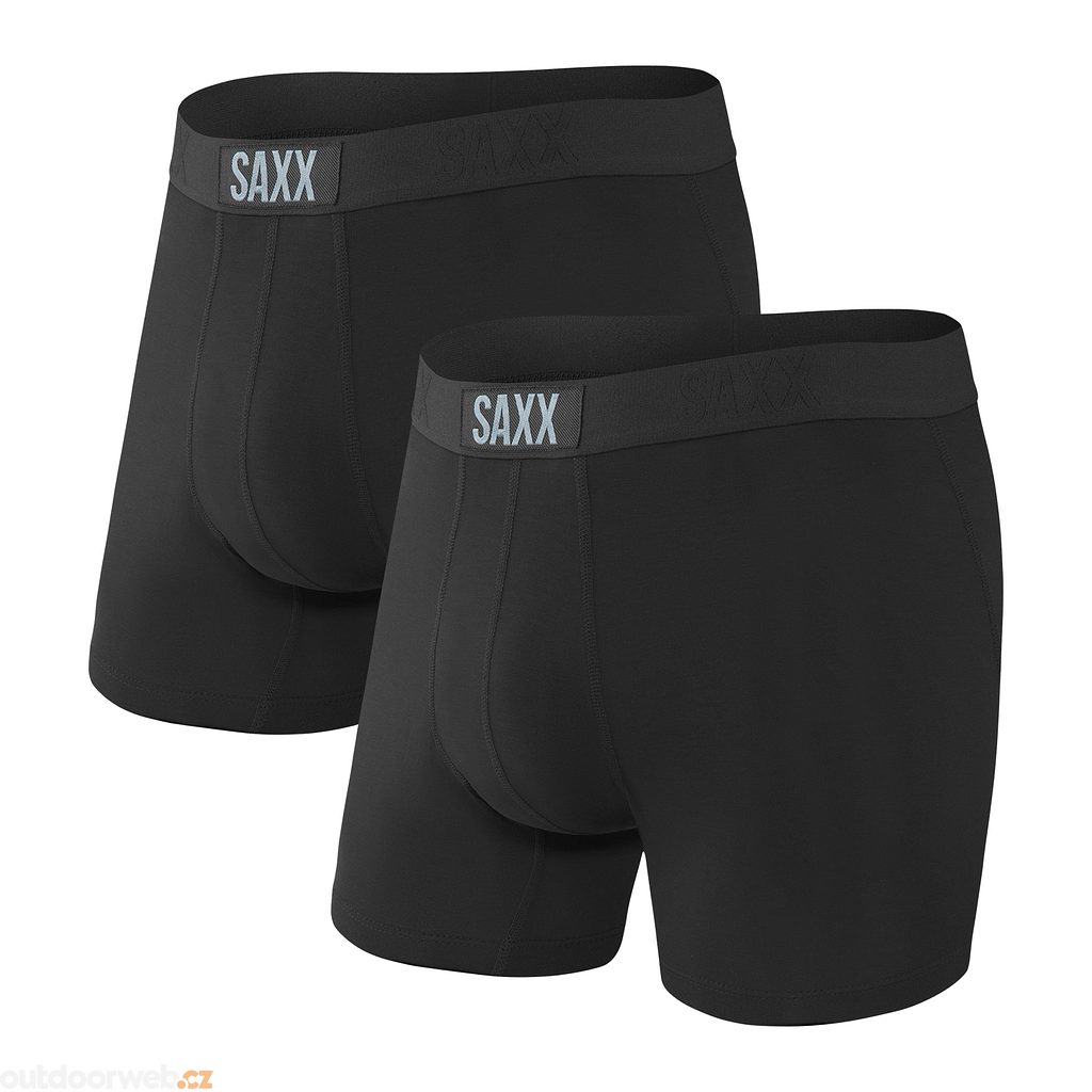 Wardianzaak conversie afschaffen VIBE SUPER SOFT BOXER BRIEF 2PK, black/black - boxer shorts 2 pieces - SAXX  - 41.72 €