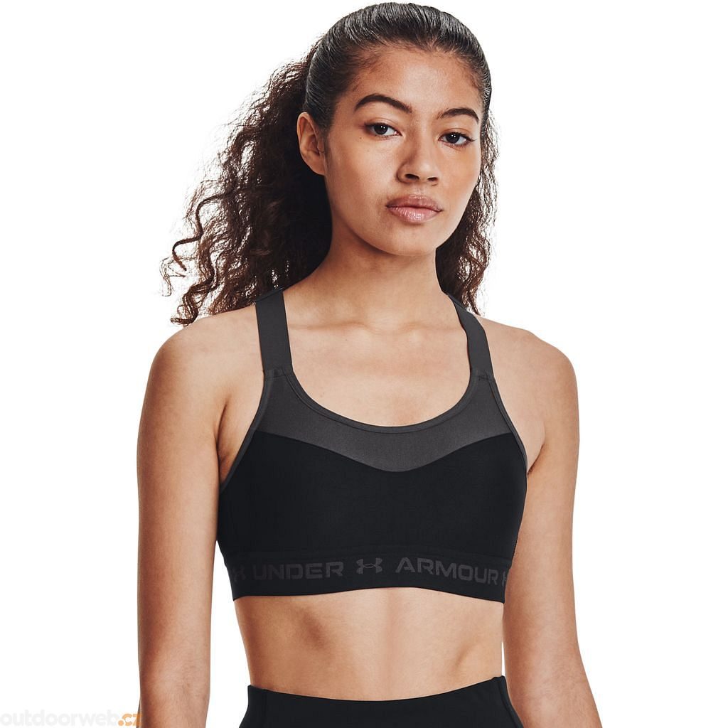  Armour High Crossback Bra, Black - sports bra - UNDER  ARMOUR - 41.35 € - outdoorové oblečení a vybavení shop