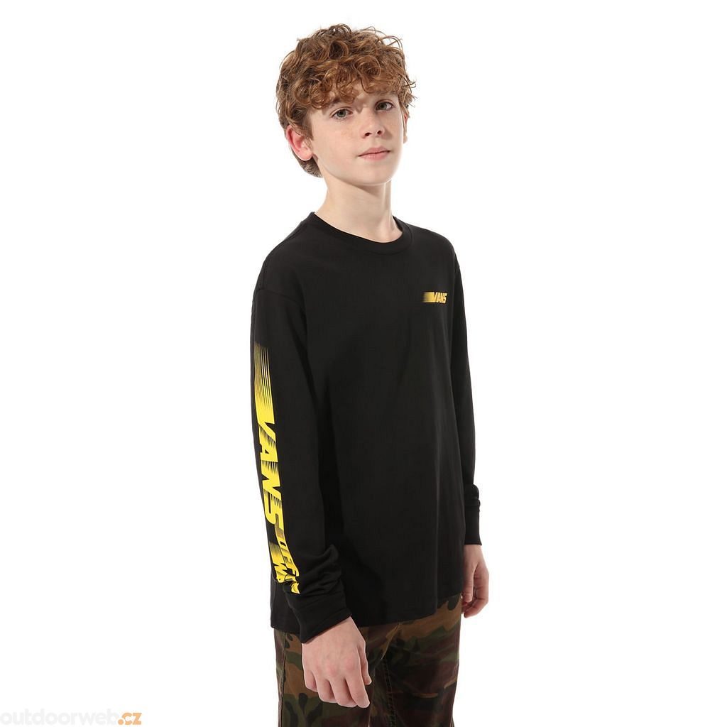 BOYS RACERS EDGE LONG SLEEVE T-SHIRT (8-14 years) Black - boys t-shirt -  VANS - 21.79 €