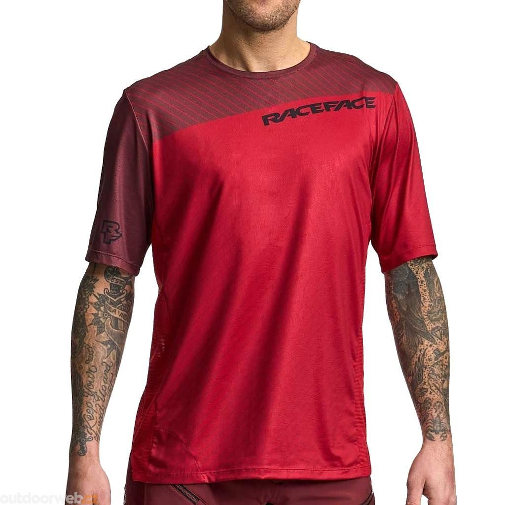 INDY jersey neck sleeve, dark red - Cycling jersey - RACE FACE - 49.48 €