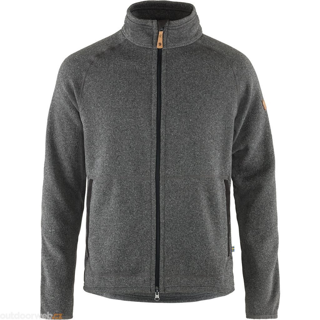 Övik Fleece Zip Sweater M Dark Grey - fleece mikina pánská - FJÄLLRÄVEN -  161.56 €