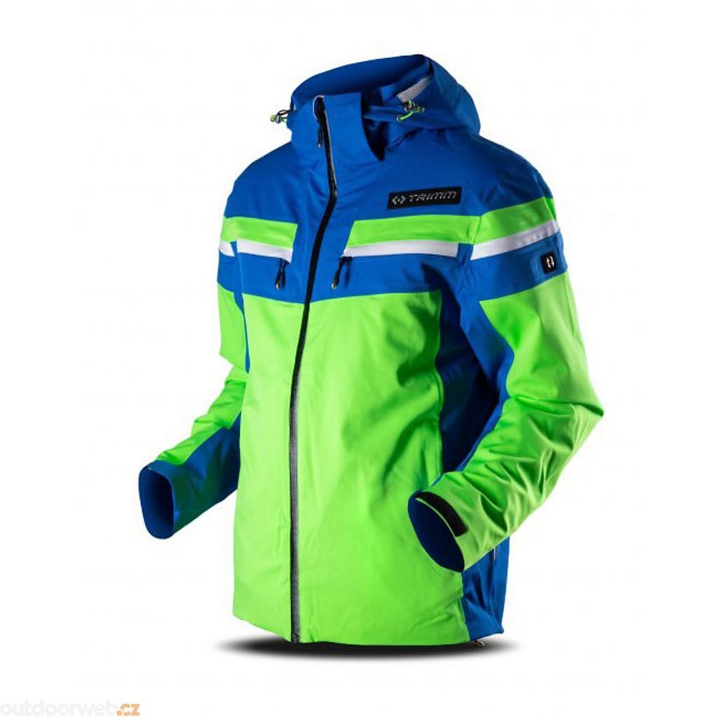 FUSION signal green/jeans blue/white - pánská lyžařská bunda - TRIMM -  184.49 €