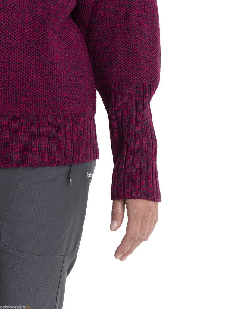 W Seevista Funnel Neck Sweater NIGHTSHADE/ELECTRON PINK