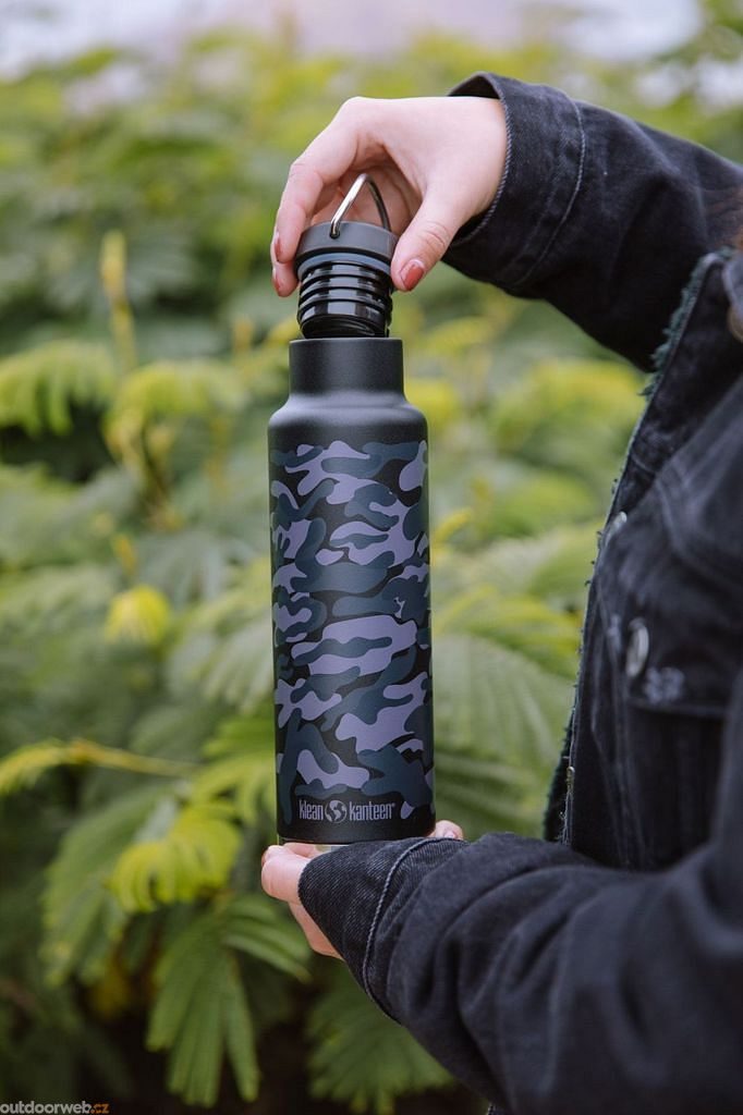 Insulated Classic w/Loop Cap - black camo 592 ml - Stainless steel thermo  bottle - KLEAN KANTEEN - 43.71 €