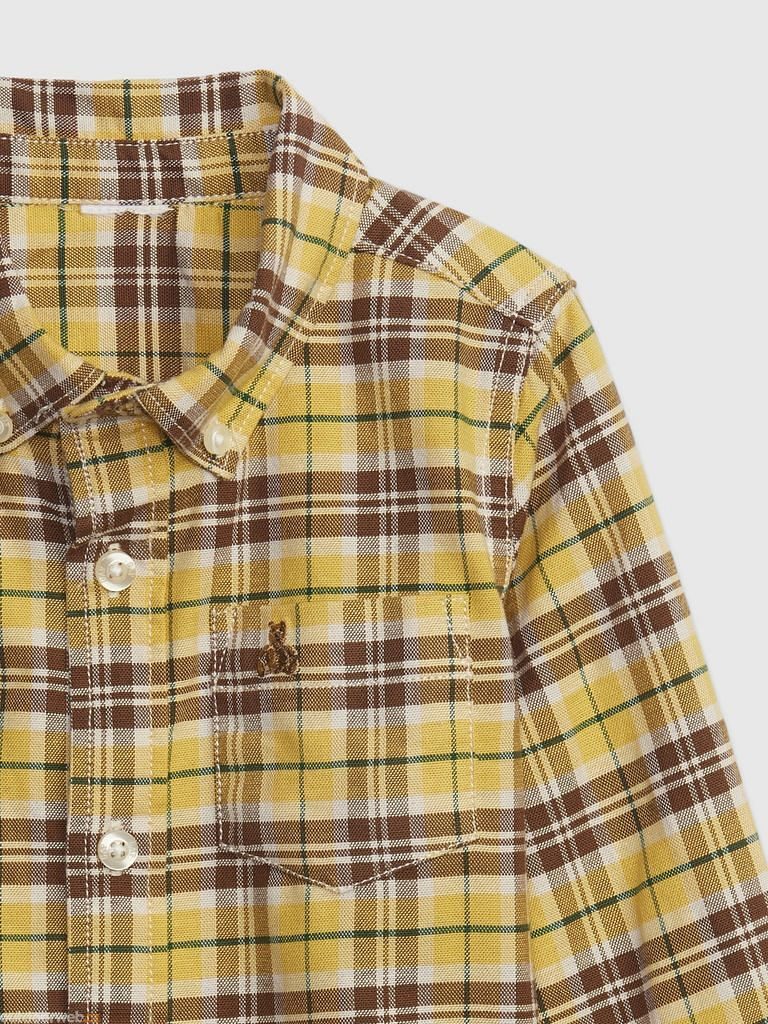436160-00 Dětská kostkovaná košile oxford Žlutá - Dětská kostkovaná košile  - GAP - 25.55 €
