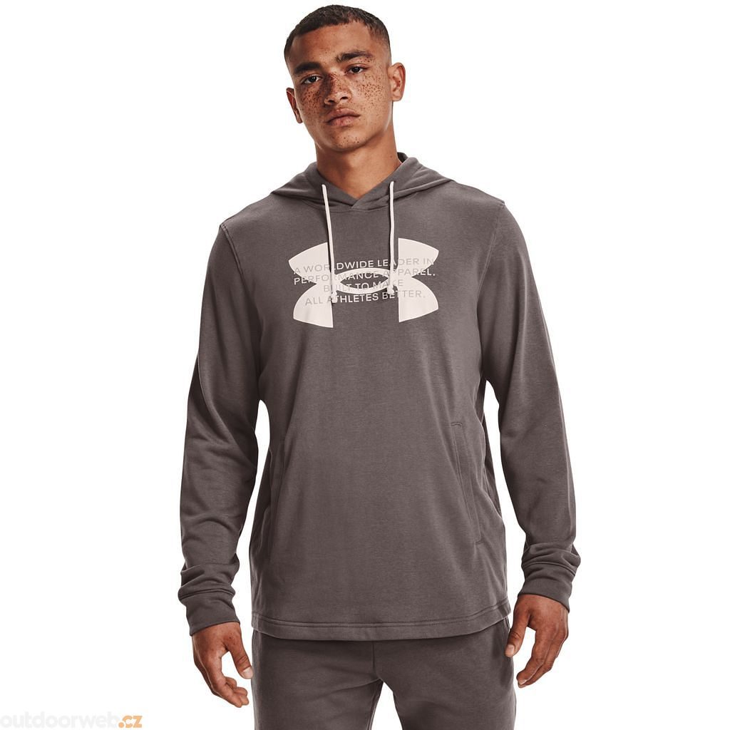  UA Rival Terry Logo Hoodie, Brown - men's sweatshirt - UNDER  ARMOUR - 39.53 € - outdoorové oblečení a vybavení shop