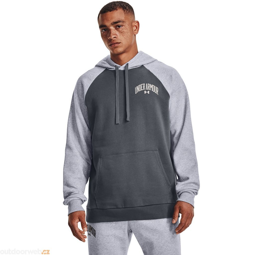  UA Rival WM Colorblock HD, Gray - men's sweatshirt - UNDER  ARMOUR - 44.12 € - outdoorové oblečení a vybavení shop