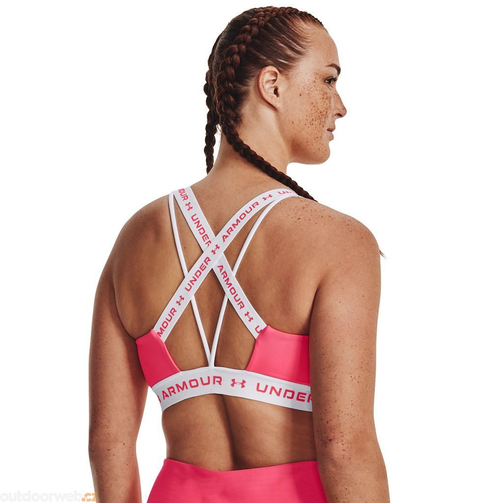 XOXO Women’s Activewear Sports Bra Pink Crossback Mesh Stretch Pullover XL  NWT