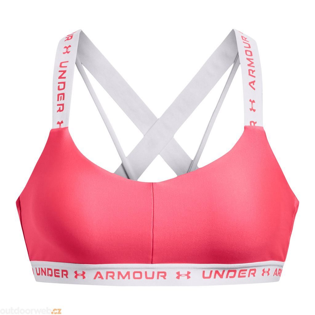 Seamless Low Longline Rib Sports Bra in Pink Elixir/Pink Sugar by Under  Armour 1373870-697
