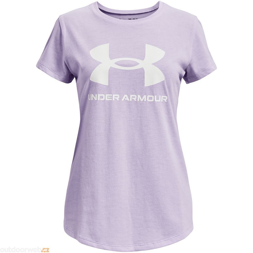 Outdoorweb.eu - SPORTSTYLE LOGO SS, purple - short sleeve girls t-shirt - UNDER  ARMOUR - 15.80 € - outdoorové oblečení a vybavení shop