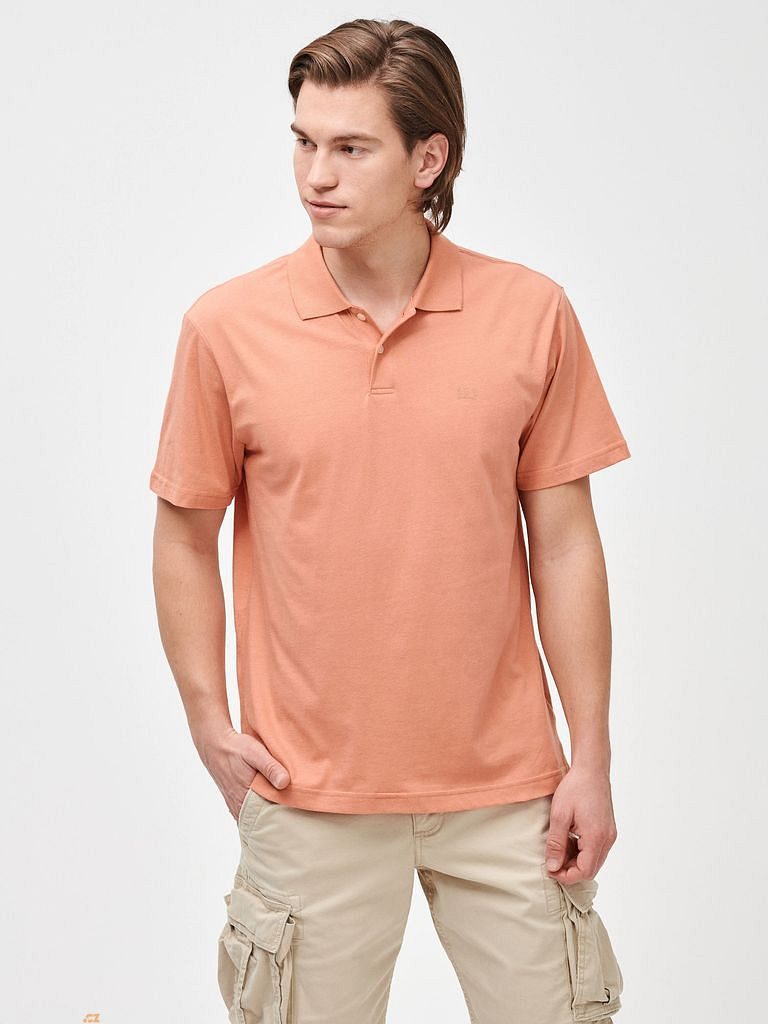 Outdoorweb.eu - 834777-03 Polo tričko GAP logo jersey Oranžová -  Jednobarevné pánské polo tričko s drobným logem - GAP - 21.32 € -  outdoorové oblečení a vybavení shop