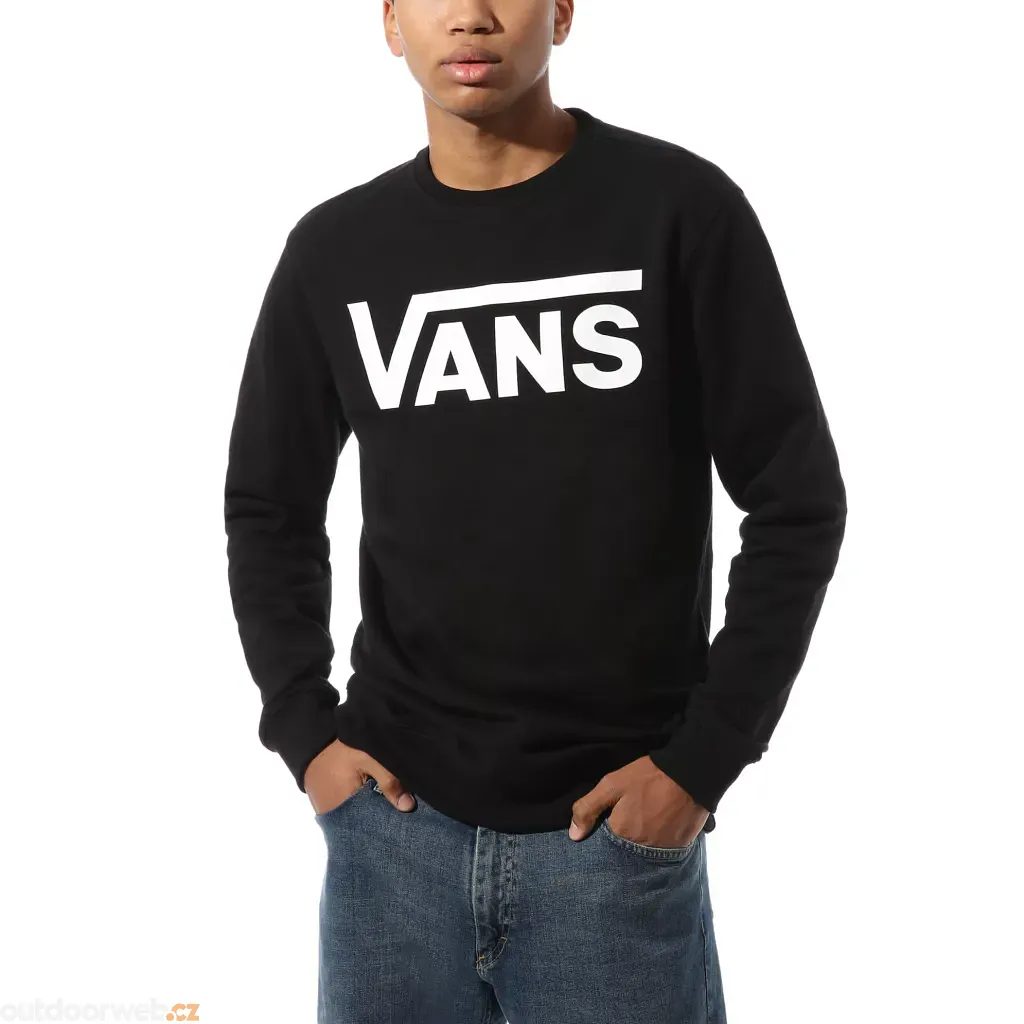 VANS CLASSIC CREW II black-white - men's sweatshirt - VANS - 57.79 €
