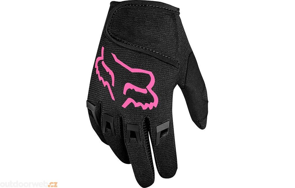 Kids Dirtpaw Glove, Black/Pink - cyklo rukavice dětské - FOX - 17.83 €