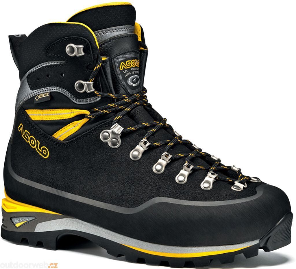 Outdoorweb.eu - Piolet GV MM, black/dark silver - men's hiking boots - ASOLO  - 233.42 € - outdoorové oblečení a vybavení shop