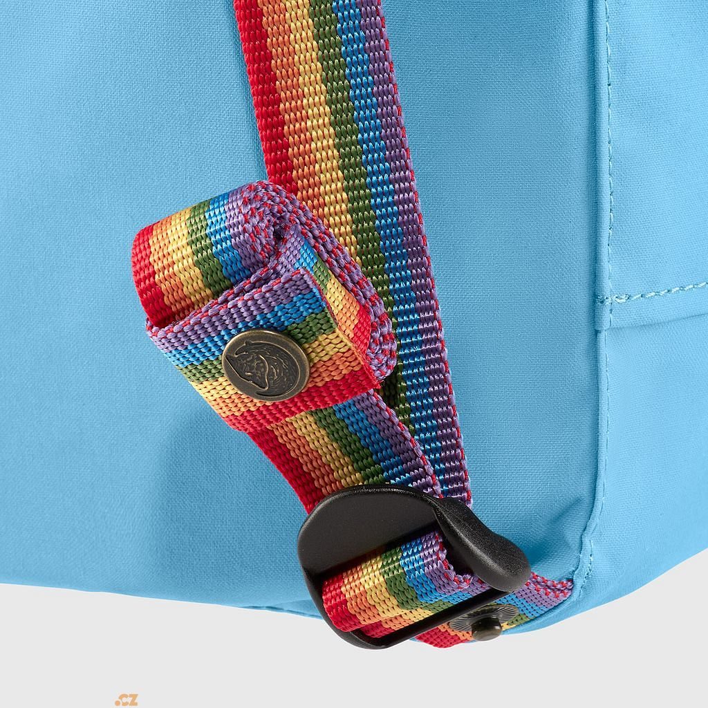 Kånken Rainbow Mini 7 Air Blue-Rainbow Pattern