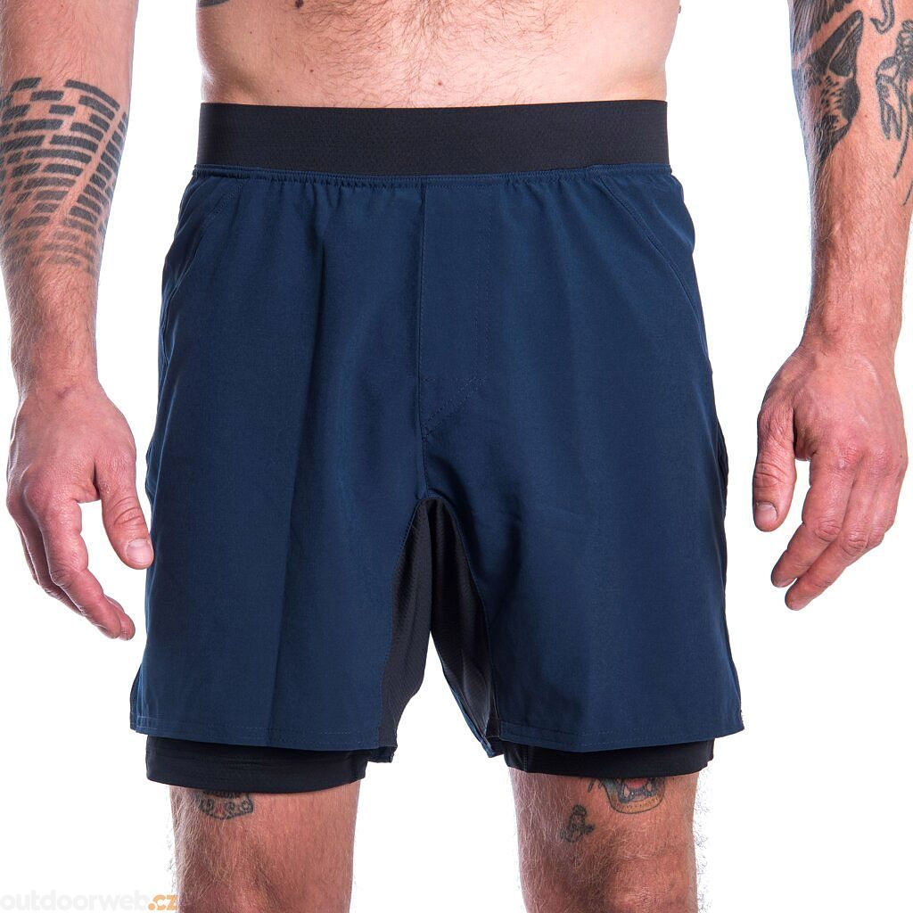 TRAIL pánské šortky deep blue - Men's running shorts - SENSOR - 49.64 €