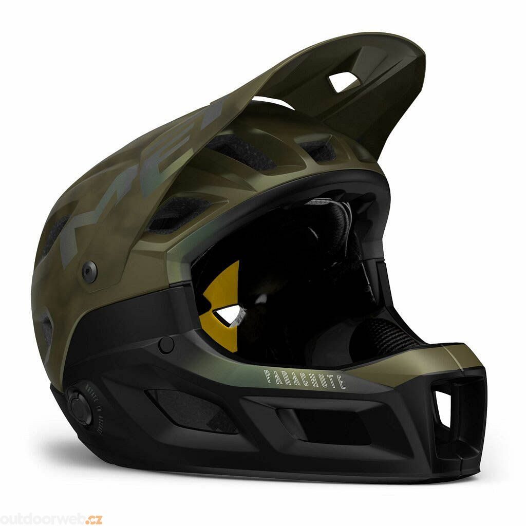 PARACHUTE MCR MIPS kiwi iridescent - Full-face helma pro MTB s odnímatelným  chráničem čelisti - MET - 7 432 Kč