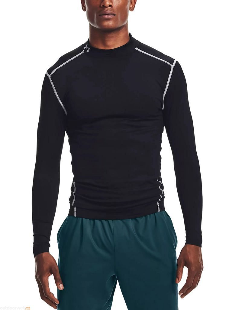 UA CG ARMOUR MOCK, Black - men's long sleeve compression shirt - UNDER  ARMOUR - 42.72 €