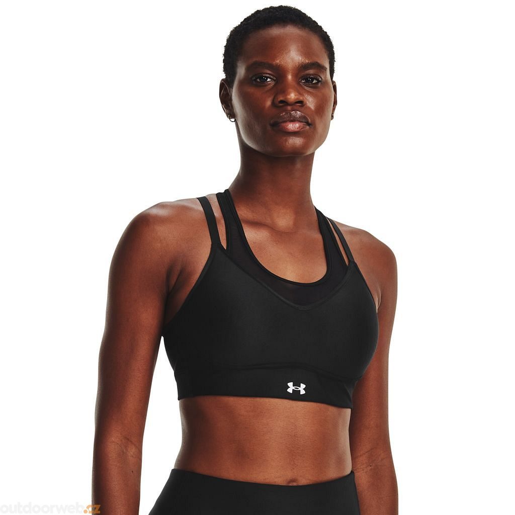 UNDER ARMOUR Sports bra UA INFINITY LOW COVERED with mesh in black