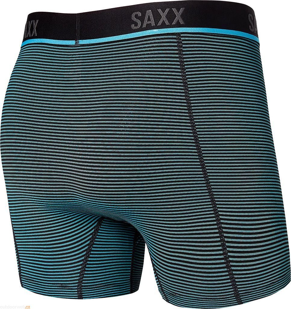  KINETIC HD BOXER BRIEF, cool blue feed stripe - boxers -  SAXX - 24.85 € - outdoorové oblečení a vybavení shop