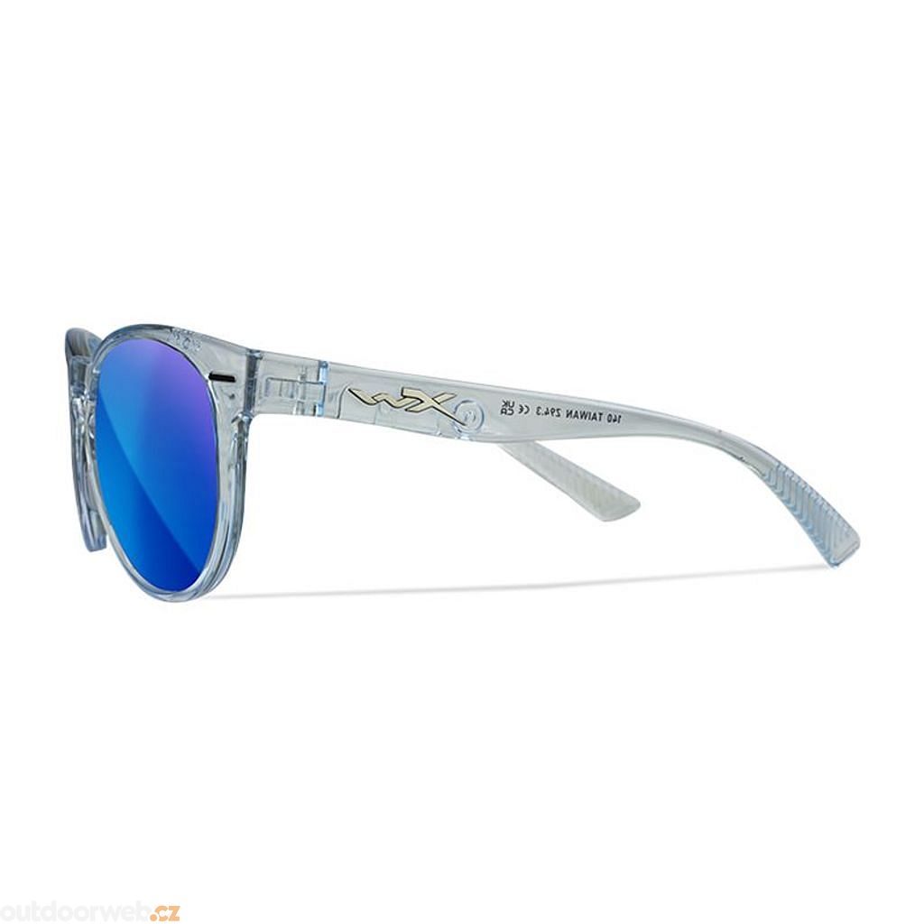 COVERTCaptivate Polarized - Blue Mirror - Smoke Grey/Gloss Crystal Light  Sapphire Blue - ochranné brýle - WILEY X - 4 200 Kč