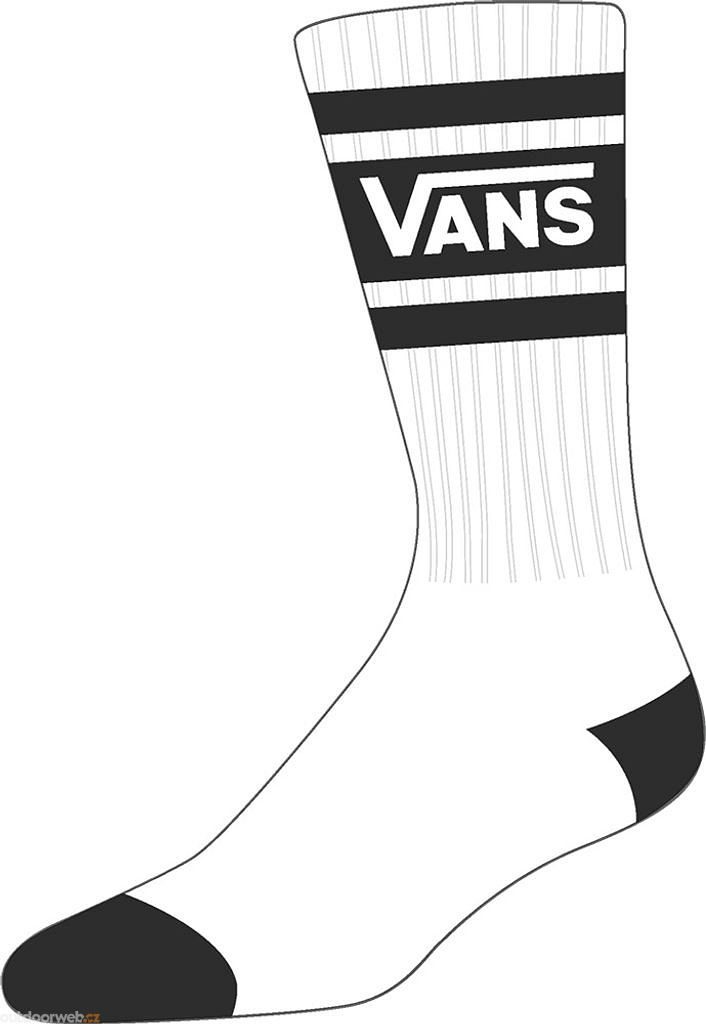 BY VANS DROP V CREW YOUTH (10-13.5, 1PK) WHITE-BLACK - children's socks -  VANS - 9.89 €