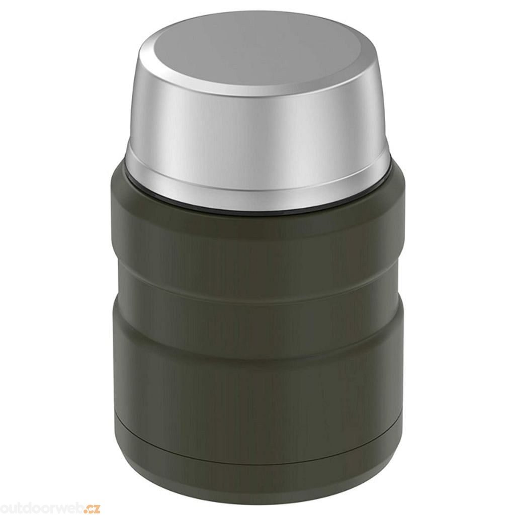  Food thermos with folding spoon and cup 470 ml metallic  grey - Stainless steel vacuum insulated thermos - THERMOS - 32.74 € -  outdoorové oblečení a vybavení shop