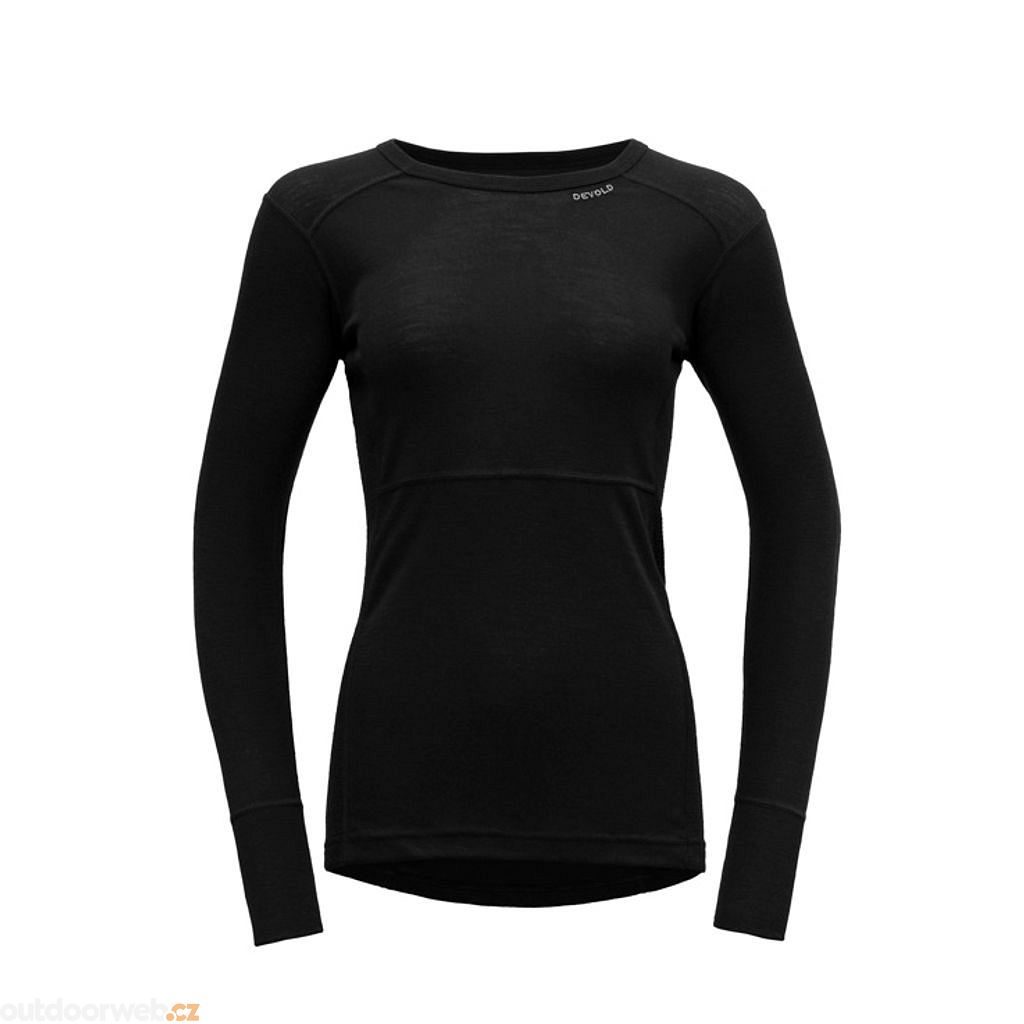 Lauparen Merino 190 Shirt Wmn Black - tričko dámské - DEVOLD - 85.02 €