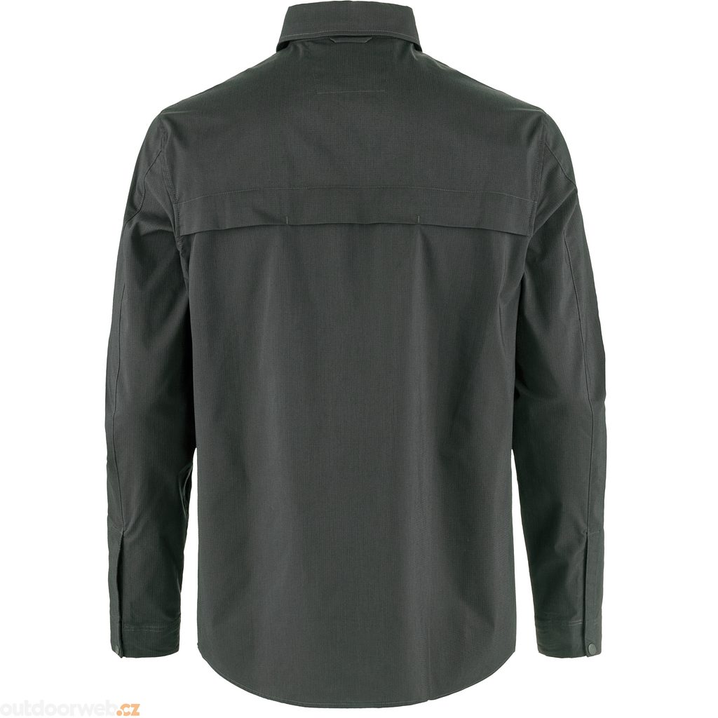  Abisko Trail Shirt LS M Dark Grey - men's shirt -  FJÄLLRÄVEN - 134.66 € - outdoorové oblečení a vybavení shop