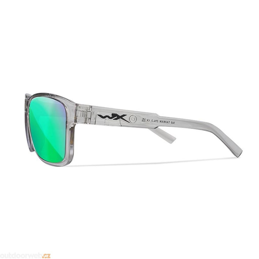 TREK Captivate Polarized - Green Mirror - Amber/Gloss Crystal Light Grey - sluneční  brýle - WILEY X - 4 671 Kč